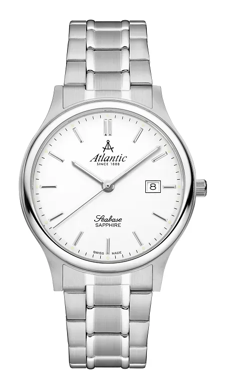 Seabase Gents White Dial