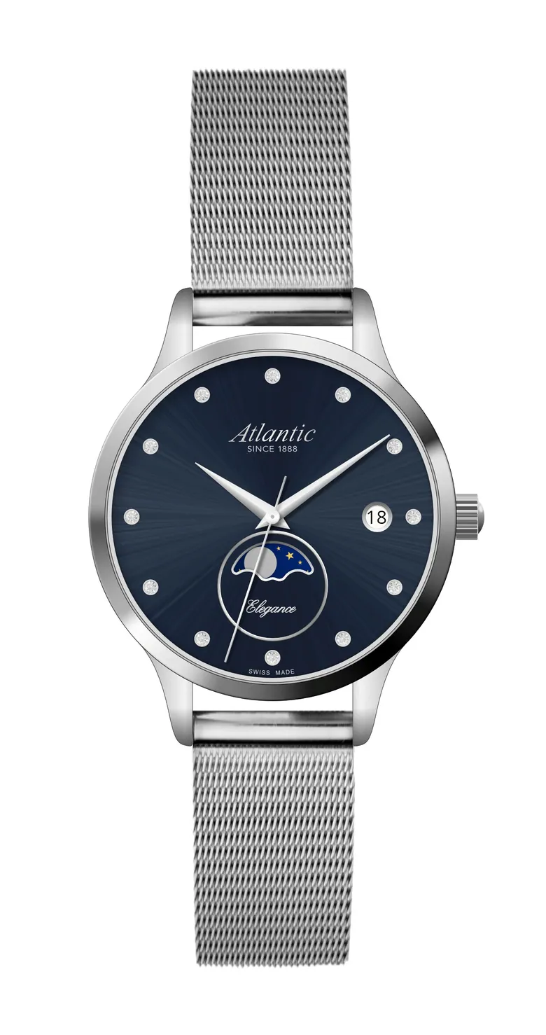 Elegance Moonphase Blue Steel