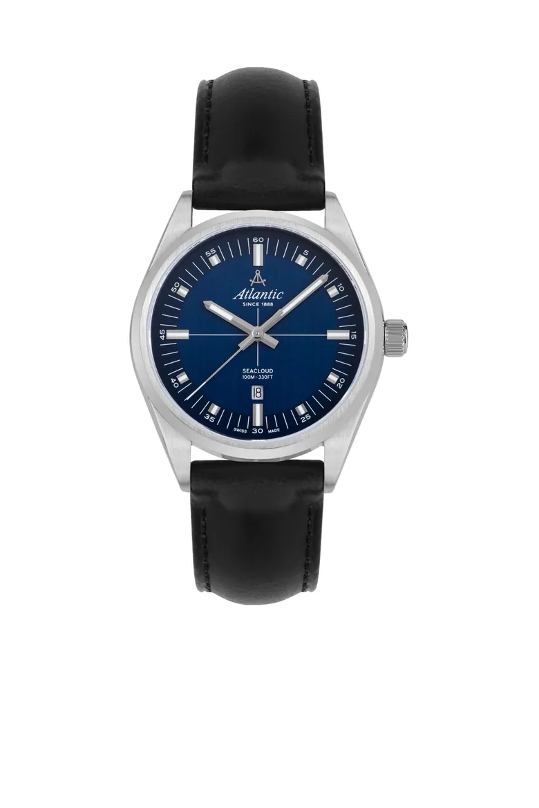 Seacloud | Blue Dial on Leather Strap