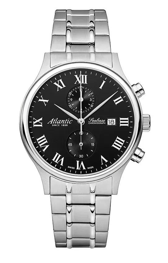 Seabase Chronograph NM | Steel/Black Roman