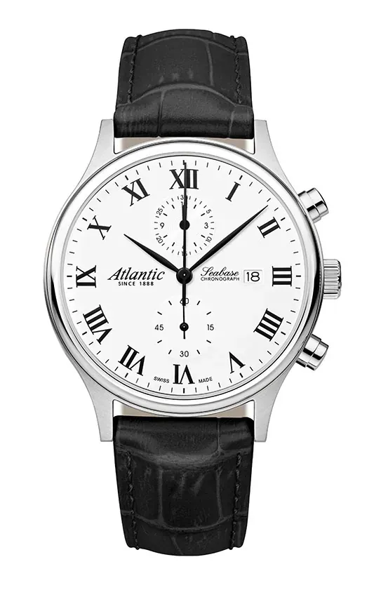 Seabase Chronograph NM | Leather/White Roman