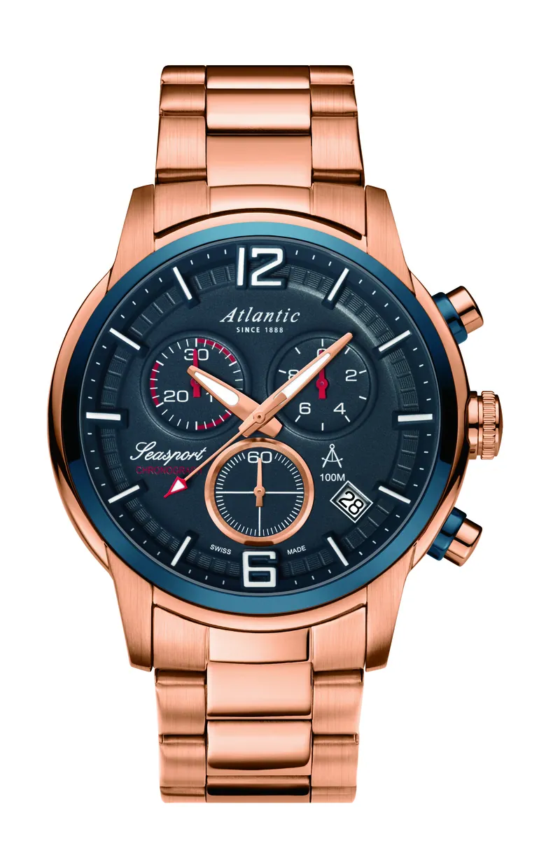 Seasport Chronograph Rose Gold PVD Steel