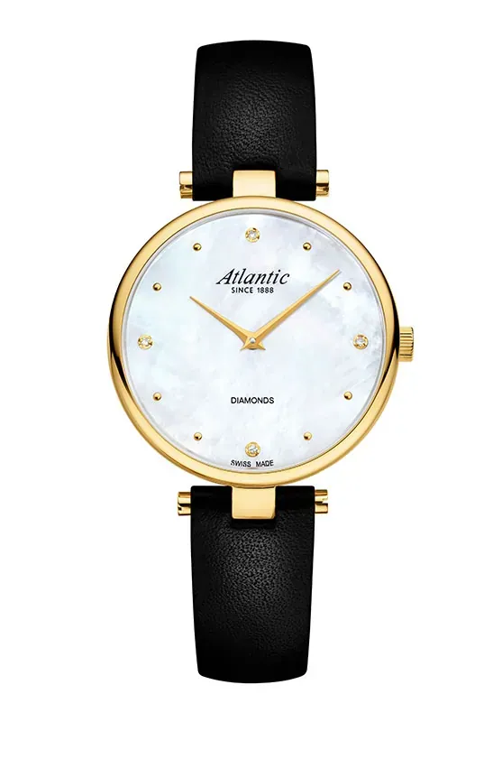 Elegance Royal Diamonds Edition | Yellow Gold PVD/Leather