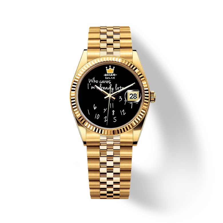 Eondate Classic Watch 36mm, Gilded Smile