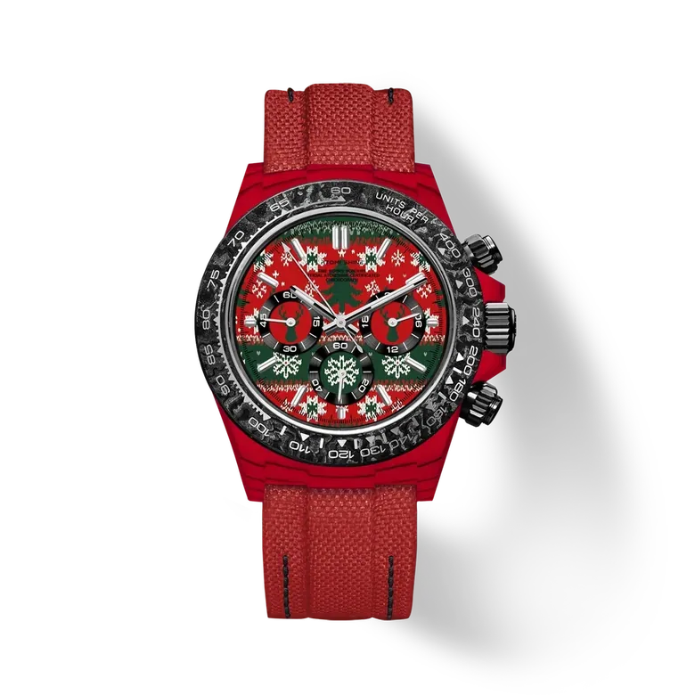 Velocirex Carbon Fiber Watch 39mm, Polar Rhythm