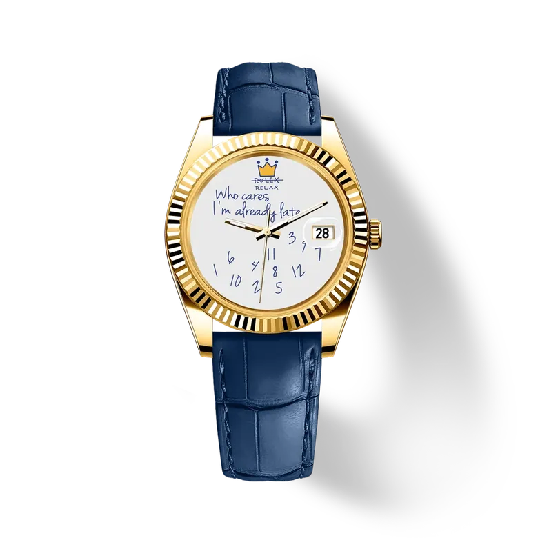 Eondate Maxi Classic Watch 40mm, Blue Humor