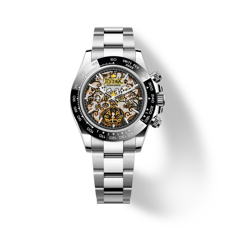 Velocirex Classic Watch 39mm, Pumpkin Realm