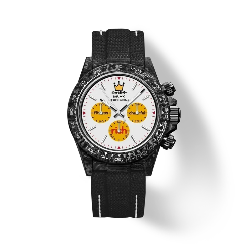 Velocirex Carbon Fiber Watch 39mm, Dark Energy