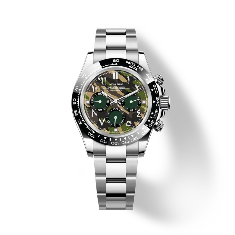 Velocirex Classic Watch 39mm, Jungle Steel