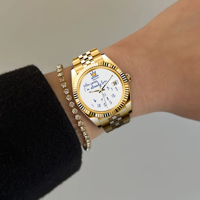Eondate Maxi Classic Watch 40mm, Golden Excuse