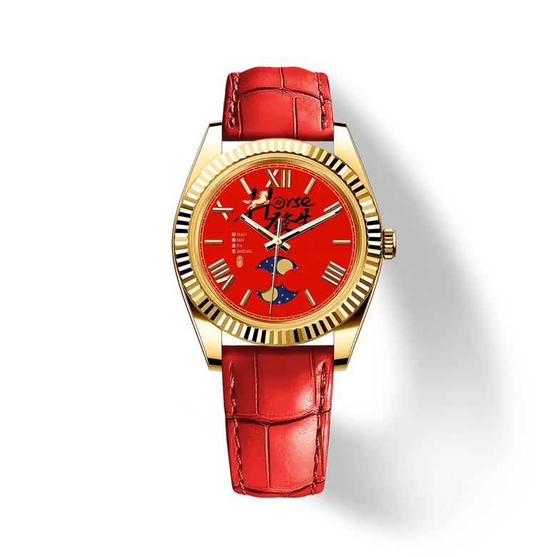 EONDATE MAXI MOON-PHASE LEATHER WATCH