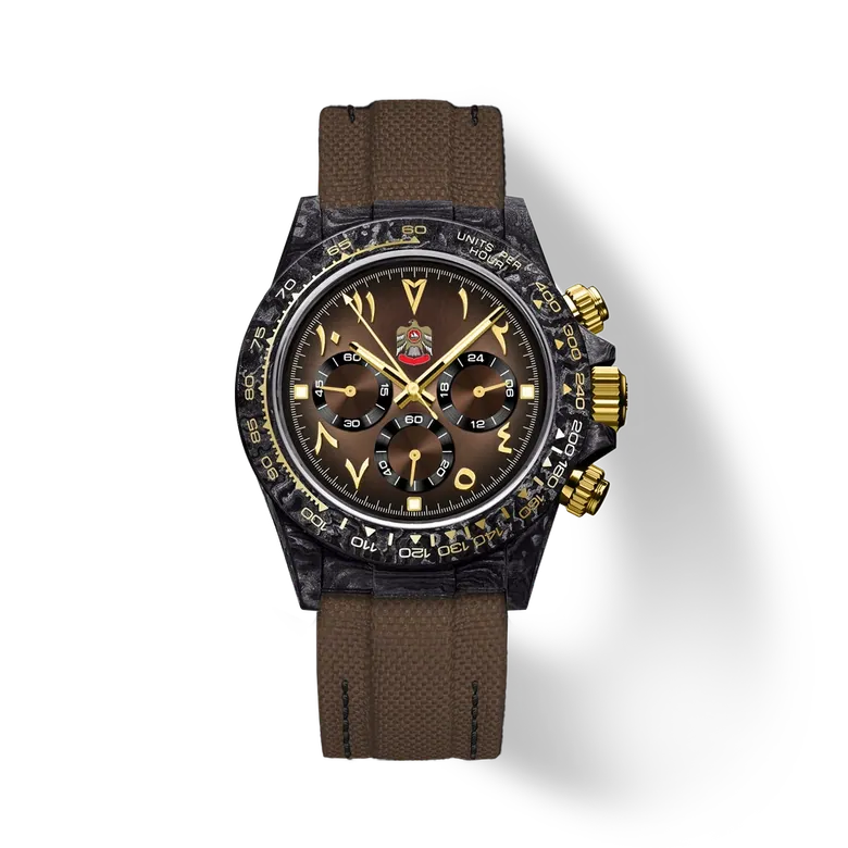 Velocirex Carbon Fiber Watch 39mm, Falcon Dial