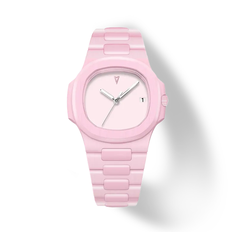 TECHNAUTIC CARBON FIBER WATCH 38.5mm, Pink Halo
