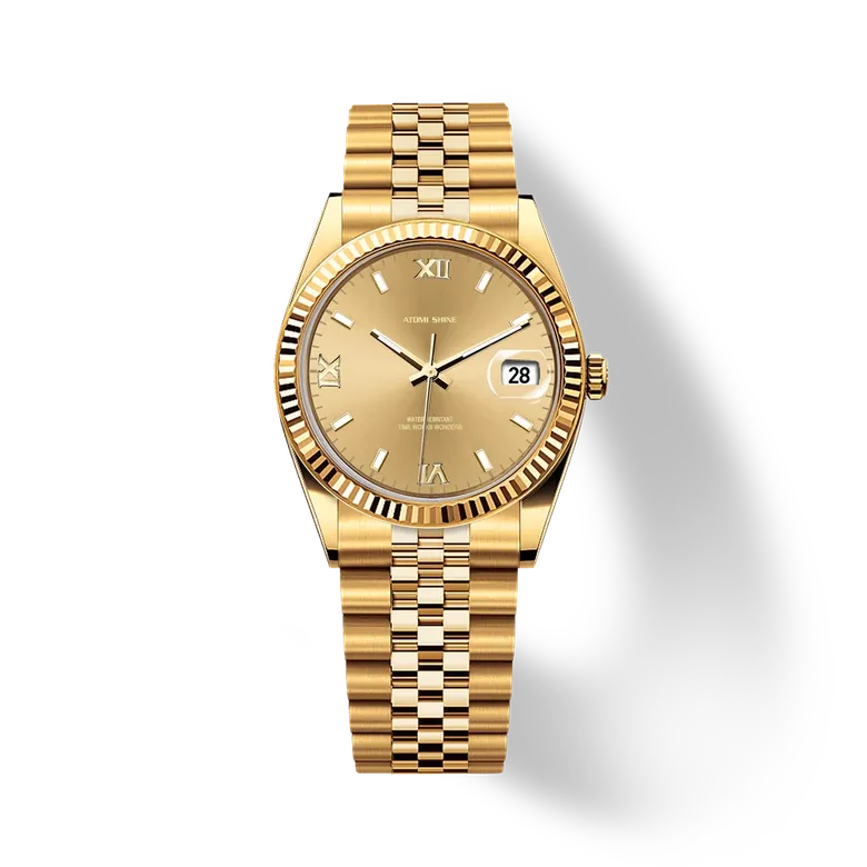Eondate Classic Watch 36mm, Radiant Gold