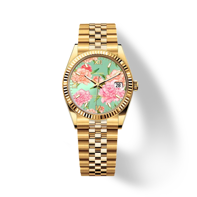 Eondate Classic Watch 36mm,Carnation Gold
