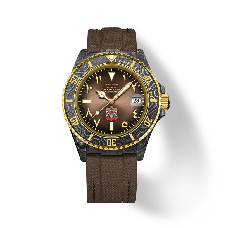 Hydrocore Carbon Fiber Watch Automatic, Desert Crown
