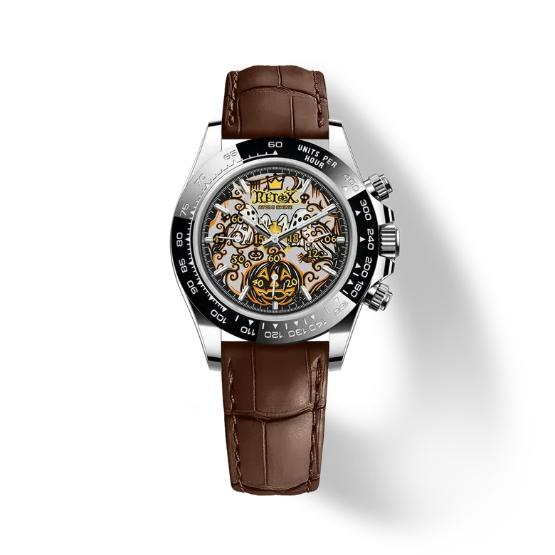 VELOCIREX CLASSIC LEATHER WATCH 39mm, Phantom Crown