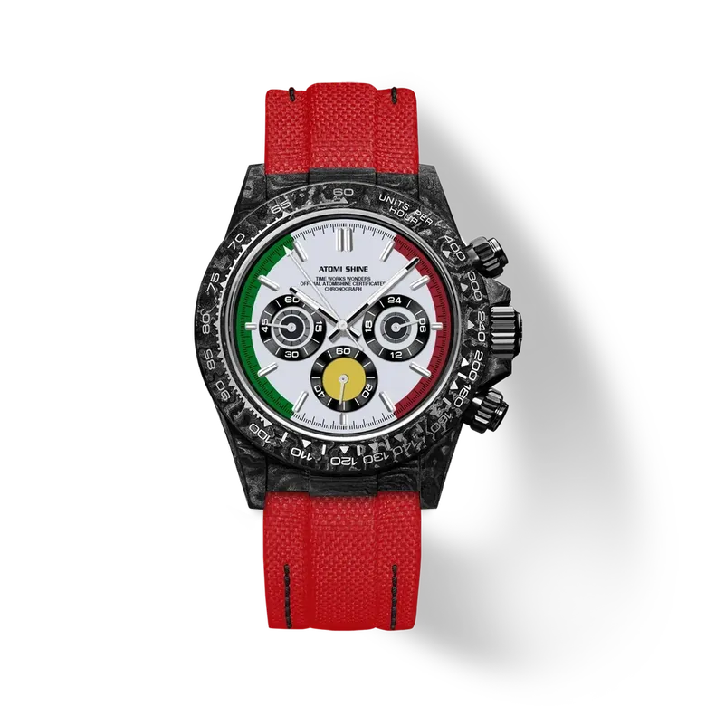 Velocirex Carbon Fiber Watch 39mm, Racer Split