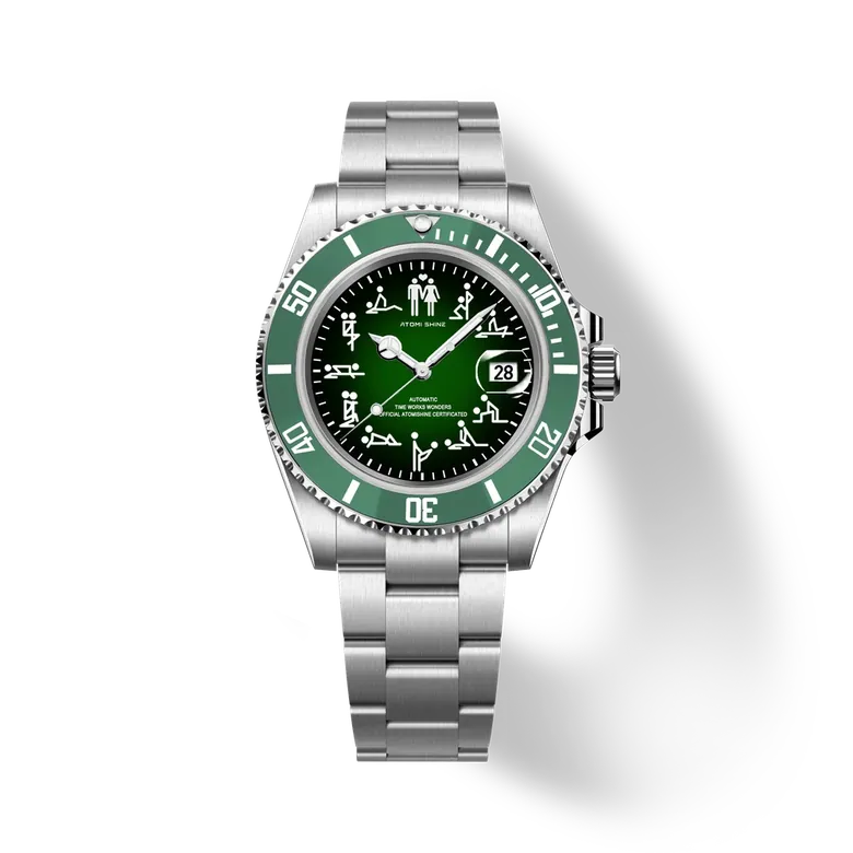 Hydrocore Classic Watch Automatic, Green Code