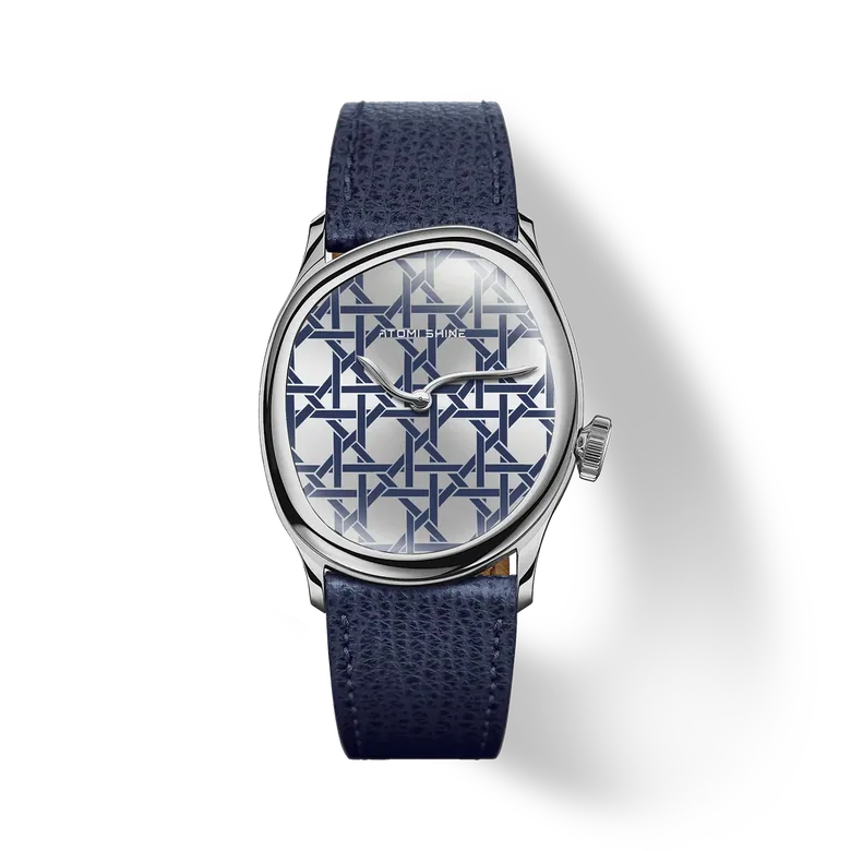 ILLUSION CLASSIC WATCH 34×38mm, Blue Warp