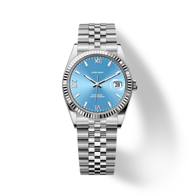 Eondate Classic Watch 36mm, Lake Blue