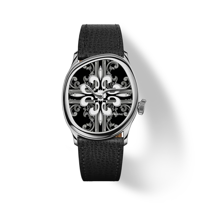 ILLUSION CLASSIC WATCH 34×38mm, Noir Fleur