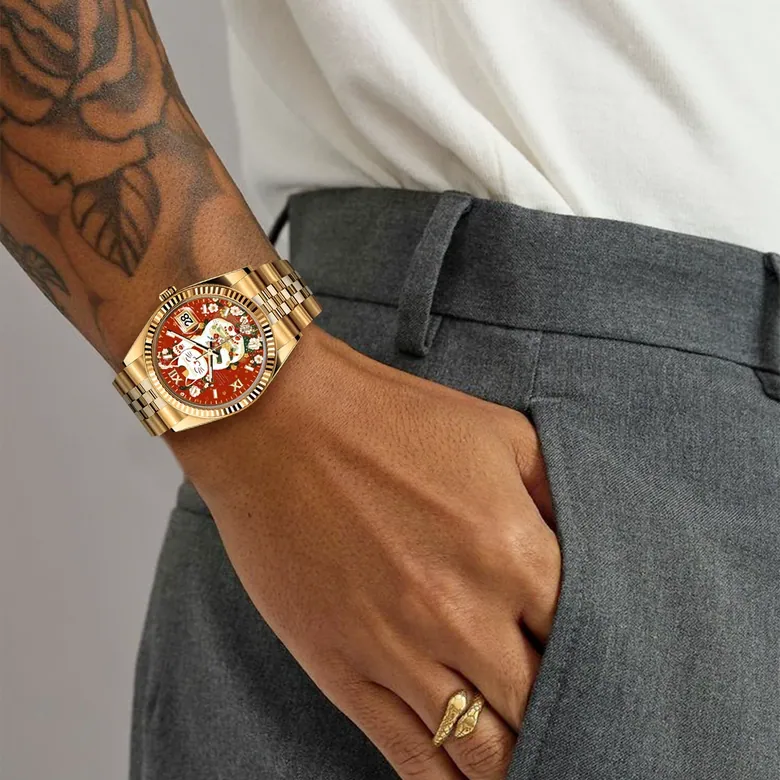 Eondate Classic Watch 36mm, Fortune Bloom