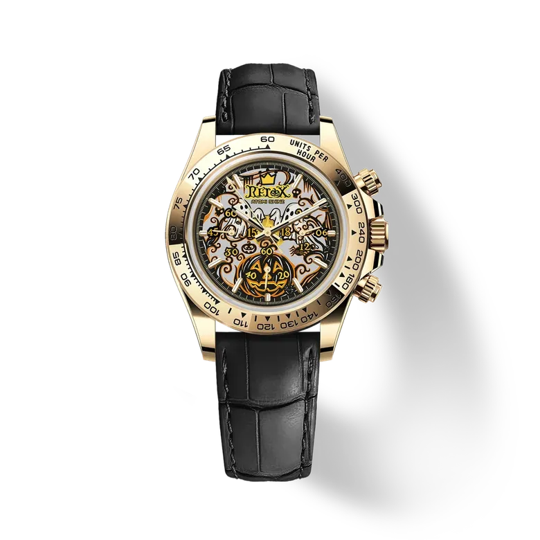 VELOCIREX CLASSIC LEATHER WATCH 39mm, Dark Ritual