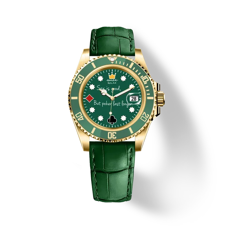 Hydrocore Classic Leather Watch Automatic, Poker Time
