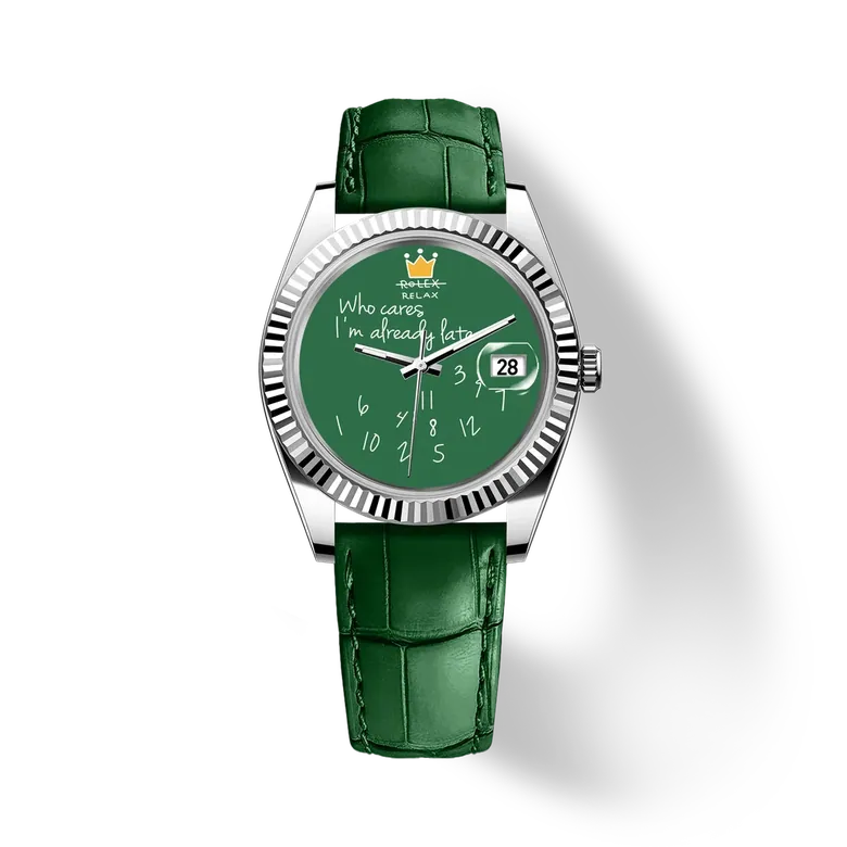 Eondate Maxi Classic Watch 40mm, Green Rebel