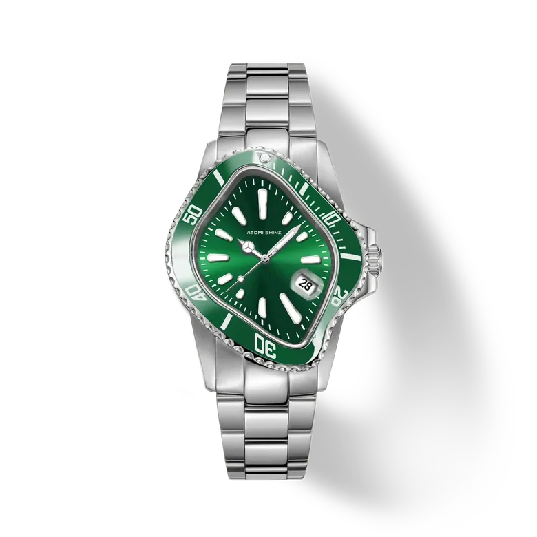 XENOFLUX CLASSIC WATCH Automatic, Bent Emerald