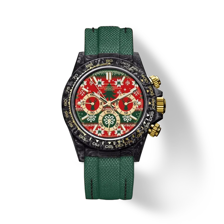 Velocirex Carbon Fiber Watch 39mm, Polar Drive