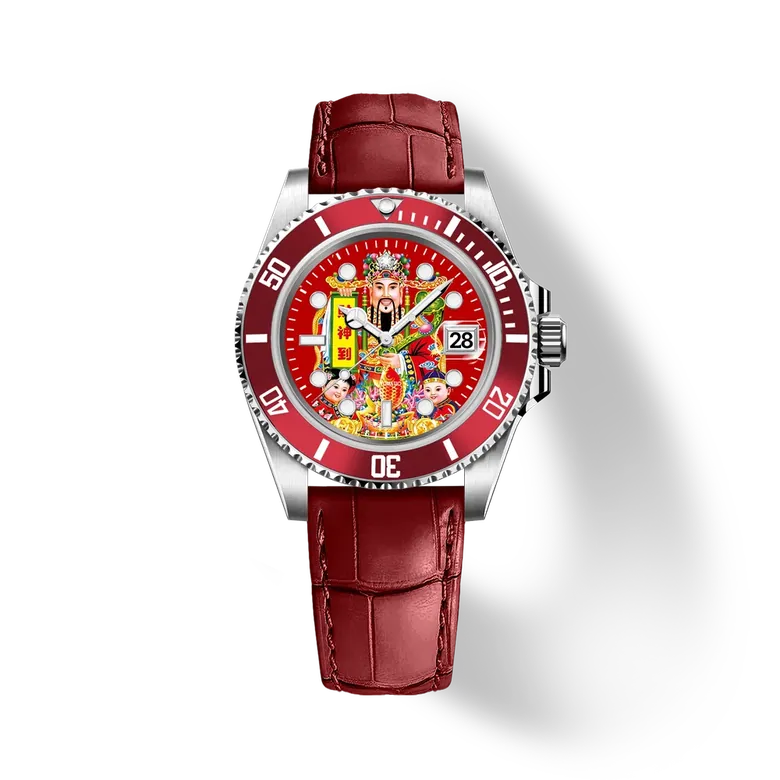 Hydrocore Classic Leather Watch Automatic, Fortune Blessing