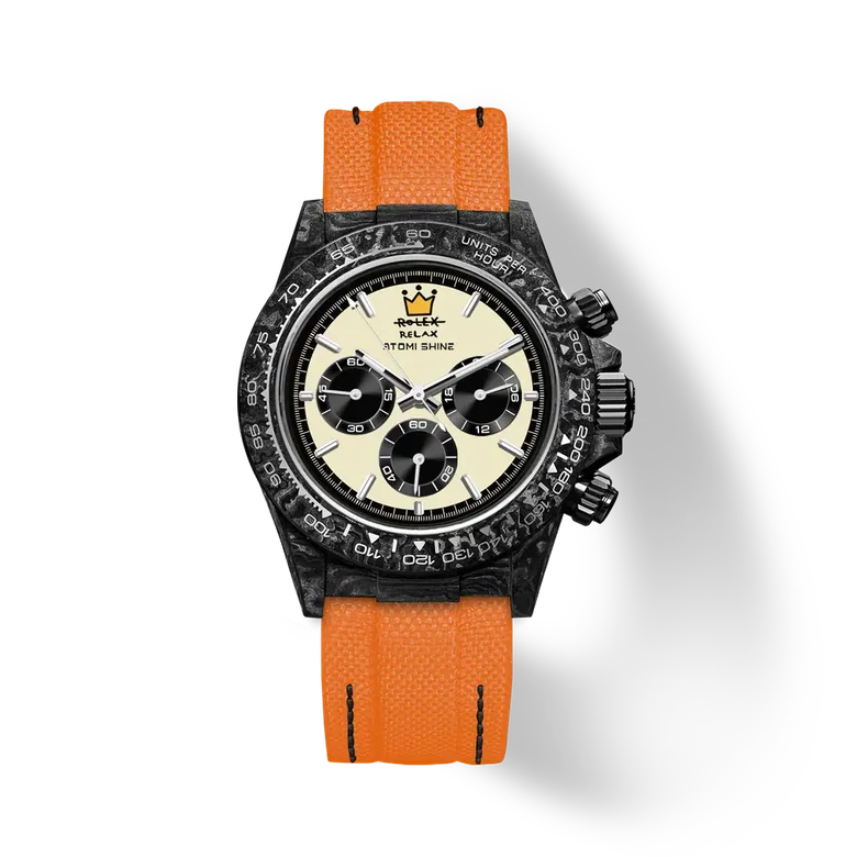 Velocirex Carbon Fiber Watch 39mm, Crown Rebel