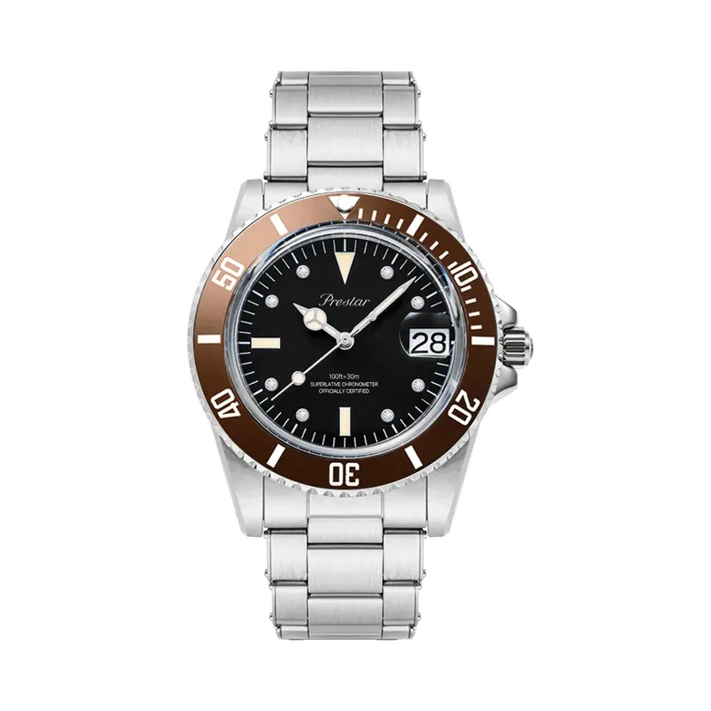 Aquaman Classic Diamond Watch (Brown Horizon)