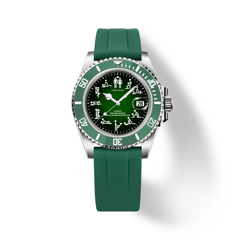 HYDROCORE FLUORO WATCH Automatic, Green Social