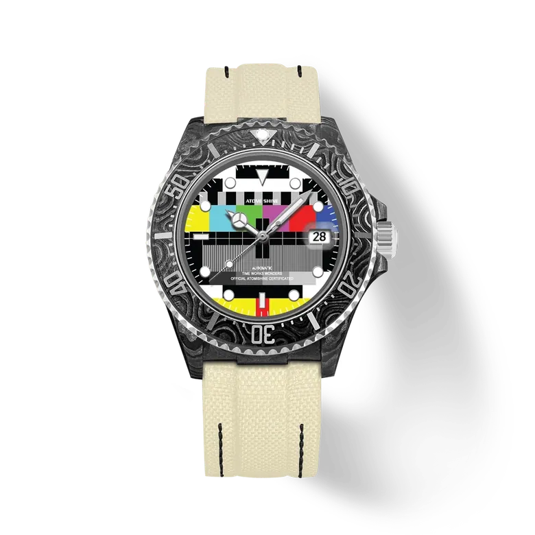 Hydrocore Carbon Fiber Watch Automatic,Mosaic Glow