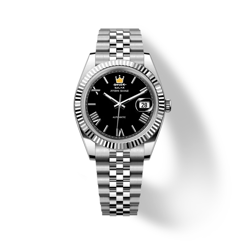 Eondate Maxi Classic Watch 40mm, Obsidian Crown