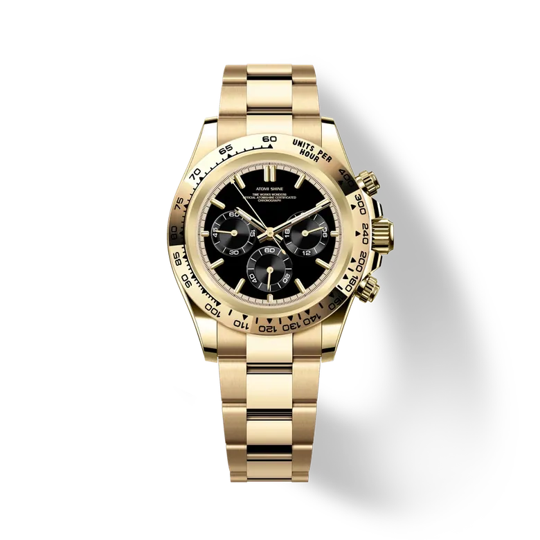 Velocirex Classic Watch 39mm, Black Pursuit