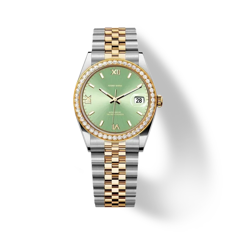 Eondate Diamond Watch 1.3cts, 36mm, Azure Shine