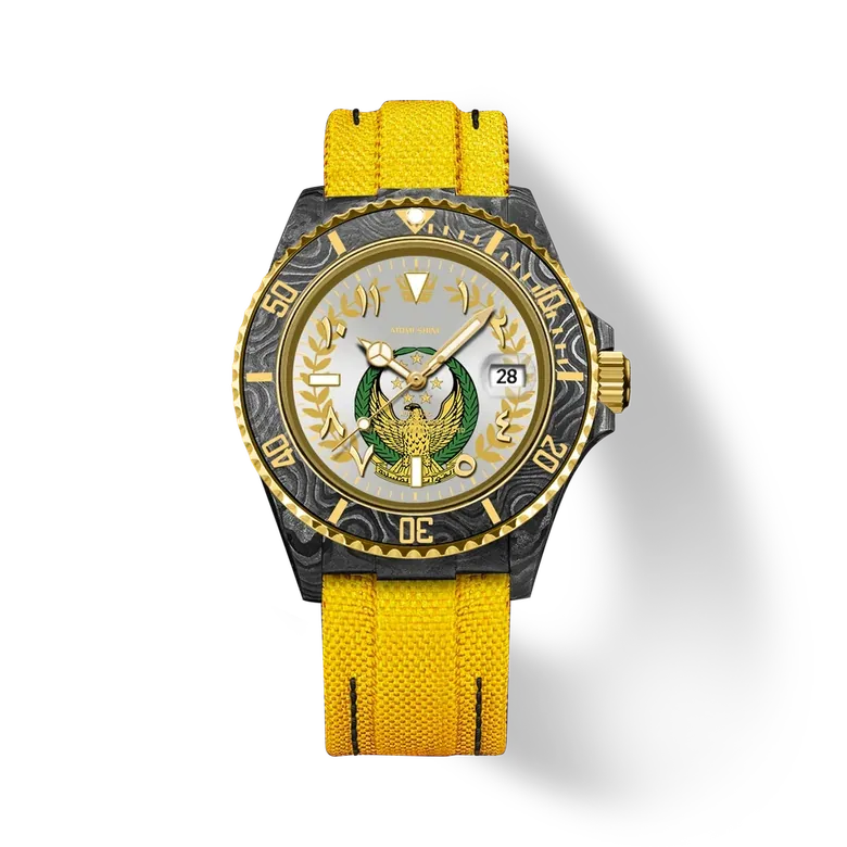 Hydrocore Carbon Fiber Watch Automatic, Golden Falcon