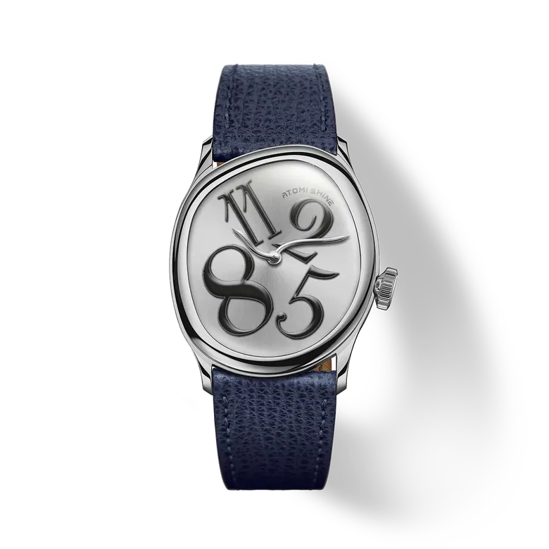 ILLUSION CLASSIC WATCH 34×38mm, Navy Curve