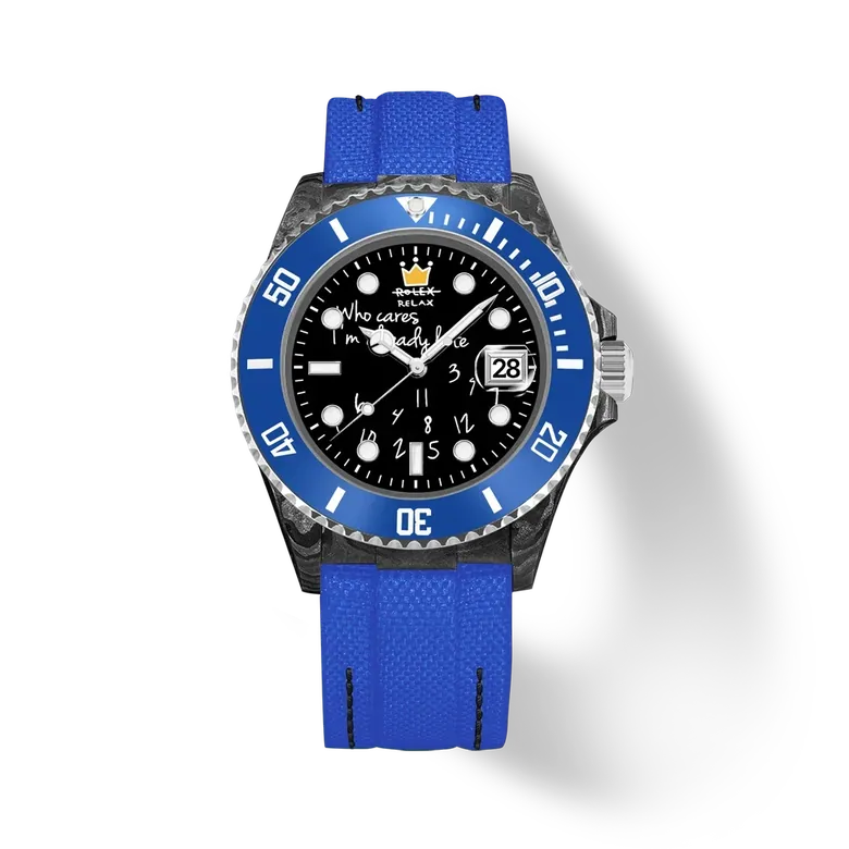 Hydrocore Carbon Fiber Watch Automatic, Blue Current