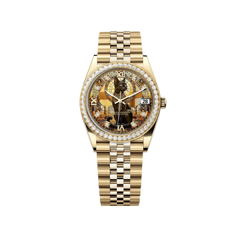 Diary Diamond Watch (Jewel Cat)