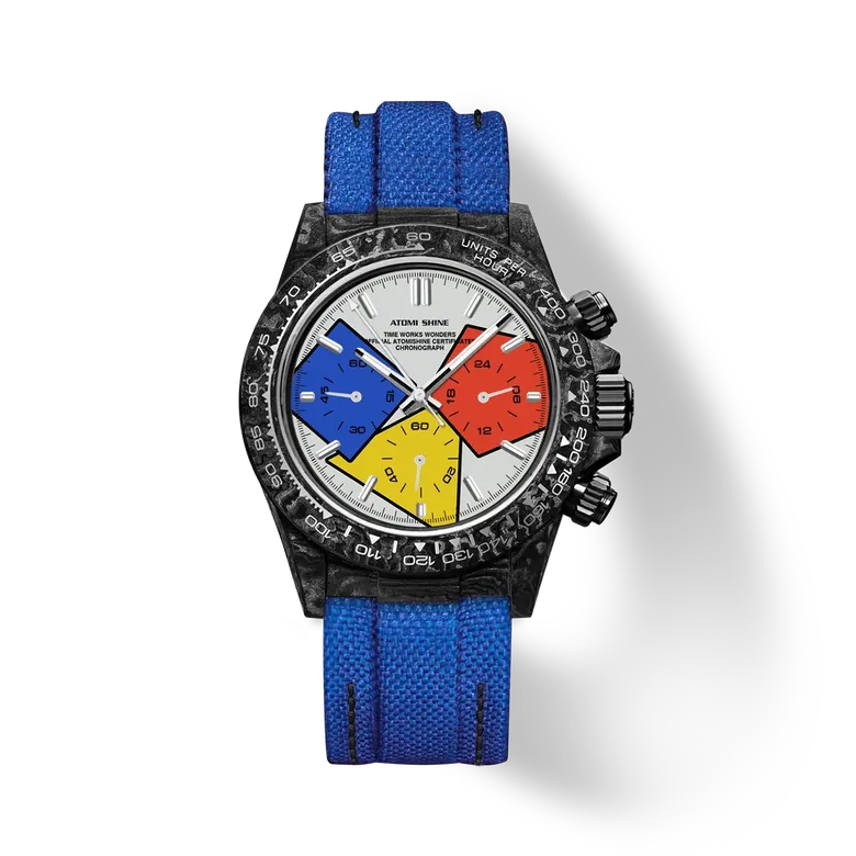 Velocirex Carbon Fiber Watch 39mm, Motion Hue