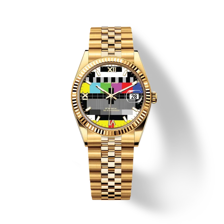 Eondate Classic Watch 36mm, Pixel Luxe