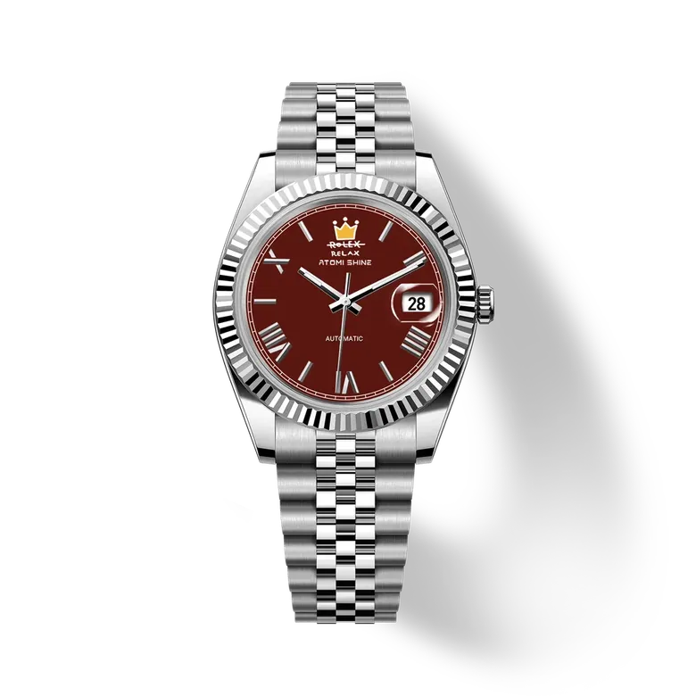 Eondate Maxi Classic Watch 40mm, Garnet Crown
