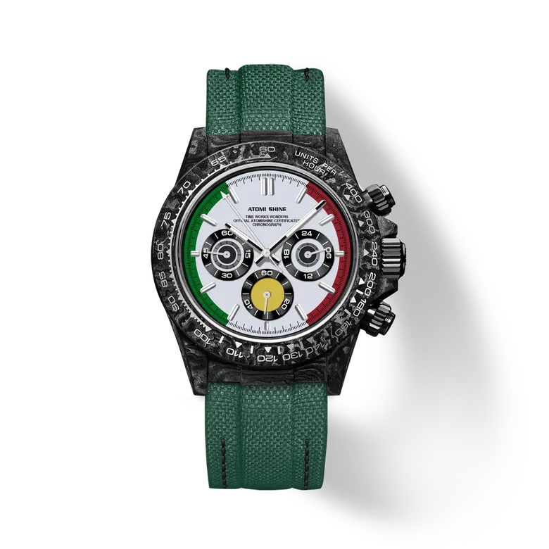 Velocirex Carbon Fiber Watch 39mm, Track Surge