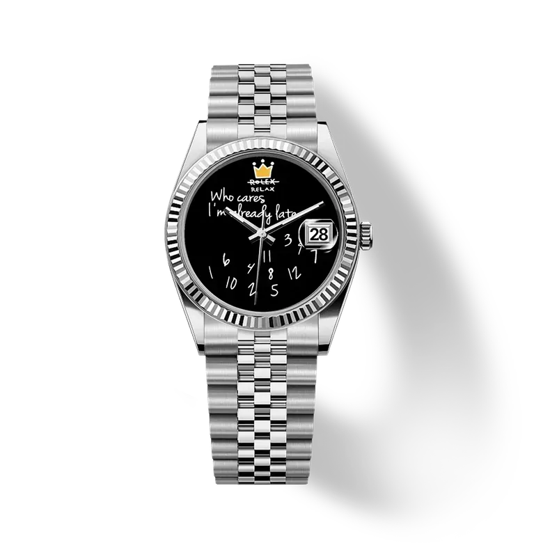Eondate Classic Watch 36mm, Lazy Hour