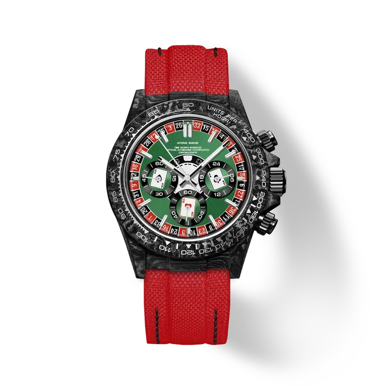 Velocirex Carbon Fiber Watch 39mm, Lucky Ace